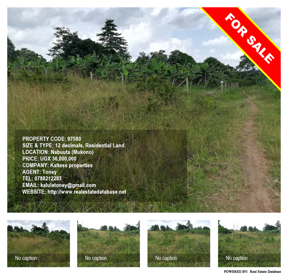 Residential Land  for sale in Nabuuta Mukono Uganda, code: 97580