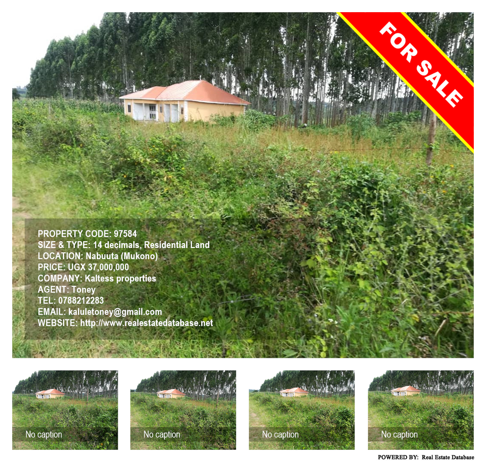 Residential Land  for sale in Nabuuta Mukono Uganda, code: 97584