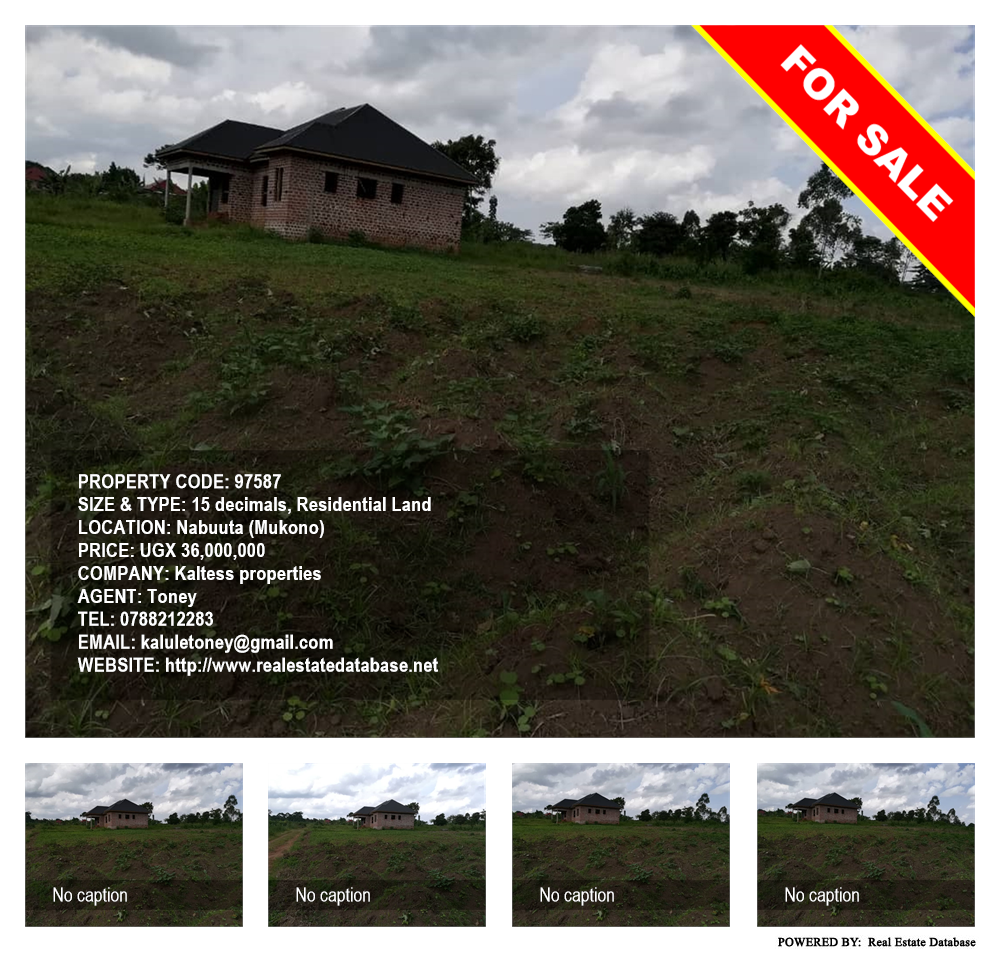 Residential Land  for sale in Nabuuta Mukono Uganda, code: 97587