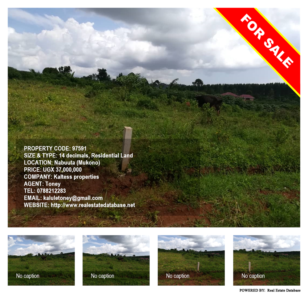 Residential Land  for sale in Nabuuta Mukono Uganda, code: 97591