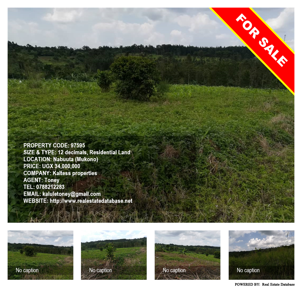 Residential Land  for sale in Nabuuta Mukono Uganda, code: 97595