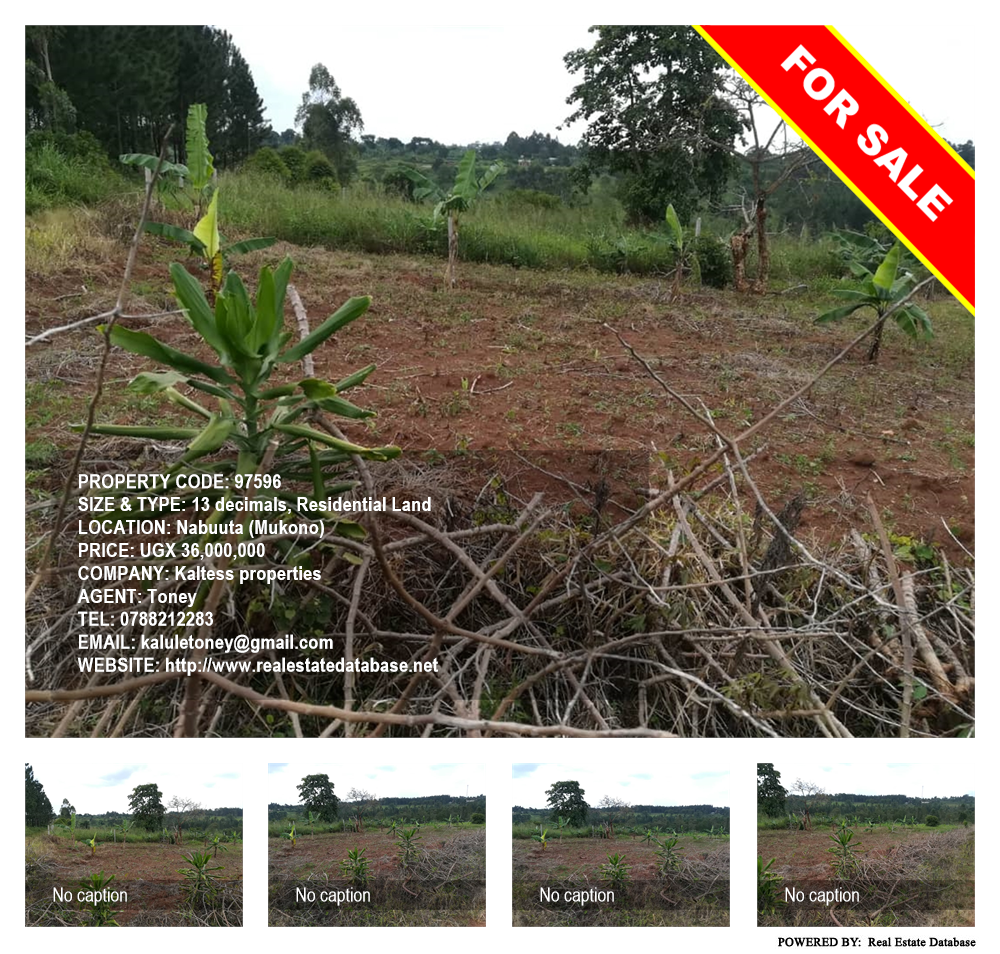 Residential Land  for sale in Nabuuta Mukono Uganda, code: 97596