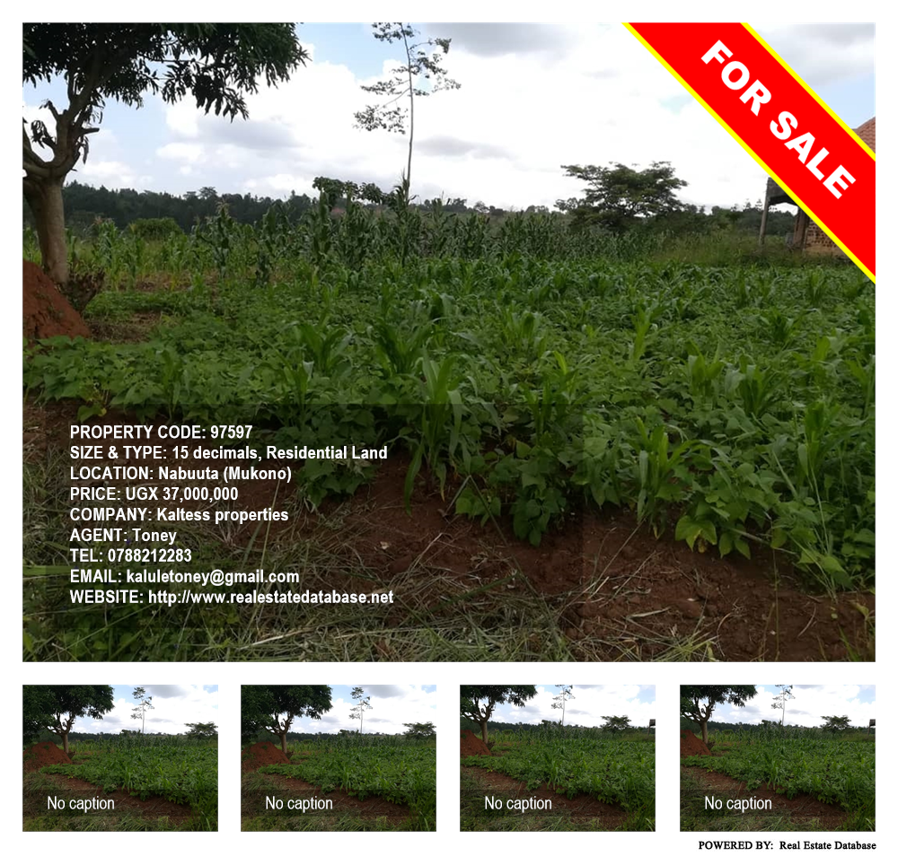 Residential Land  for sale in Nabuuta Mukono Uganda, code: 97597