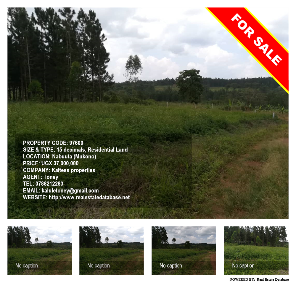 Residential Land  for sale in Nabuuta Mukono Uganda, code: 97600