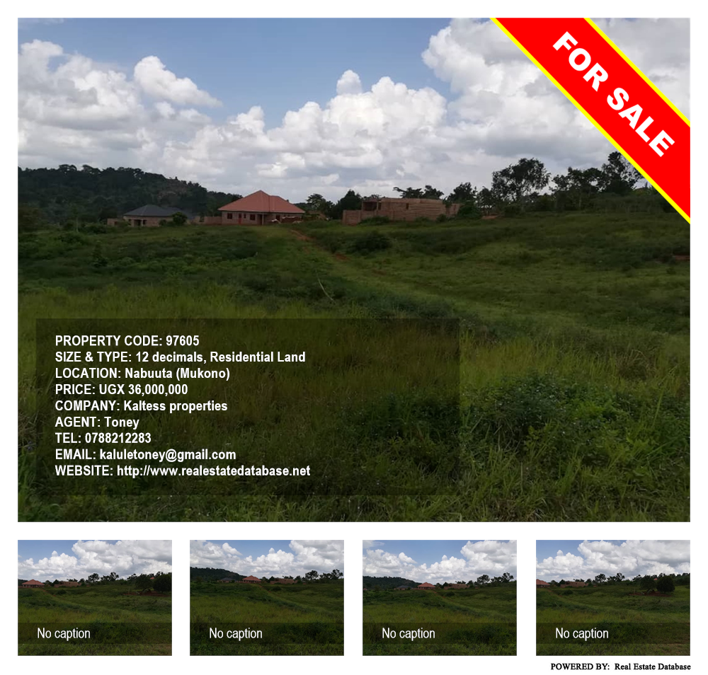 Residential Land  for sale in Nabuuta Mukono Uganda, code: 97605