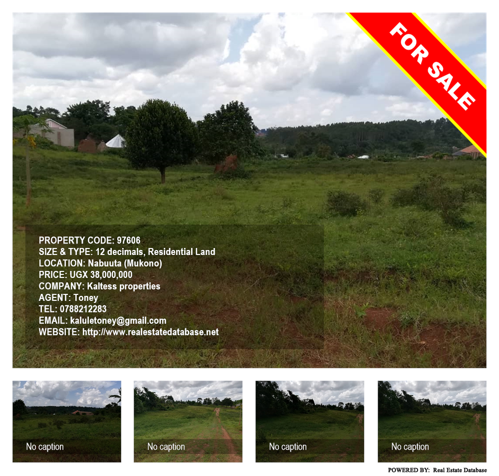 Residential Land  for sale in Nabuuta Mukono Uganda, code: 97606