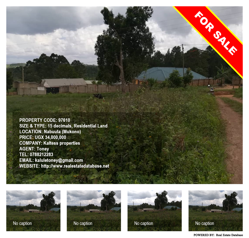 Residential Land  for sale in Nabuuta Mukono Uganda, code: 97610