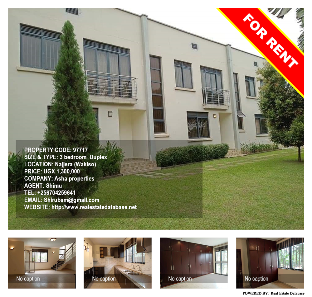 3 bedroom Duplex  for rent in Najjera Wakiso Uganda, code: 97717
