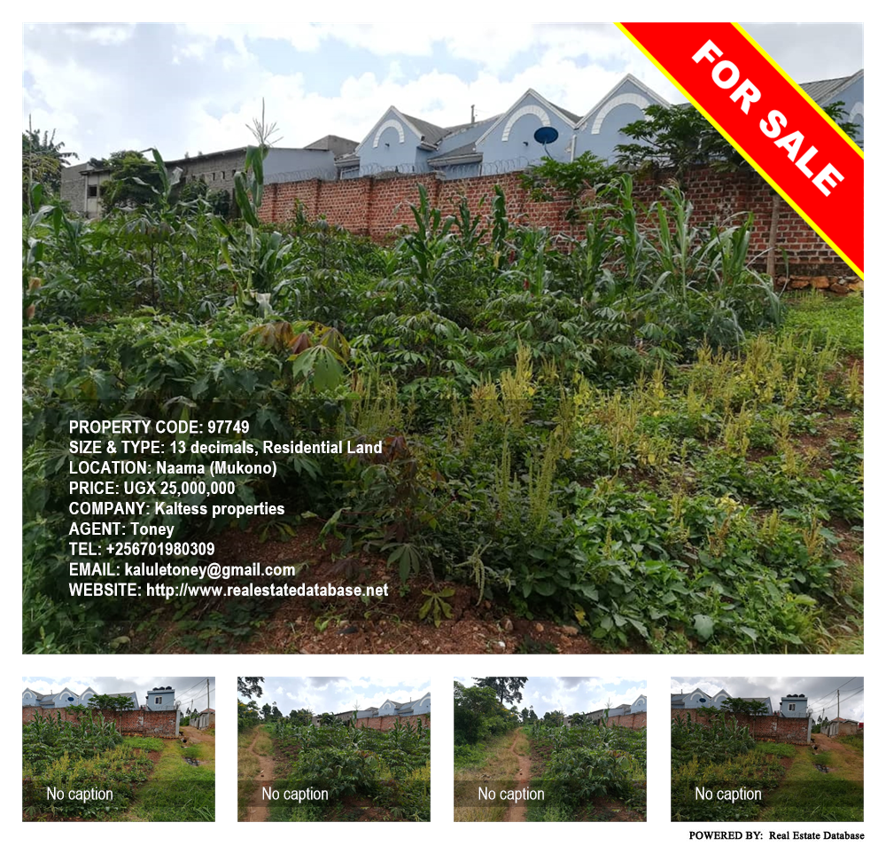 Residential Land  for sale in Naama Mukono Uganda, code: 97749