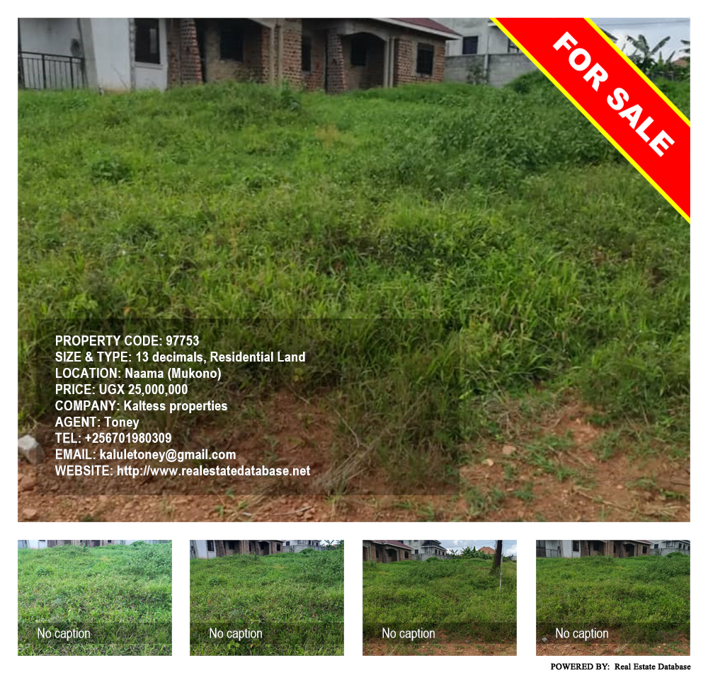 Residential Land  for sale in Naama Mukono Uganda, code: 97753