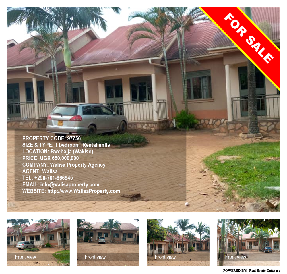 1 bedroom Rental units  for sale in Bwebajja Wakiso Uganda, code: 97756