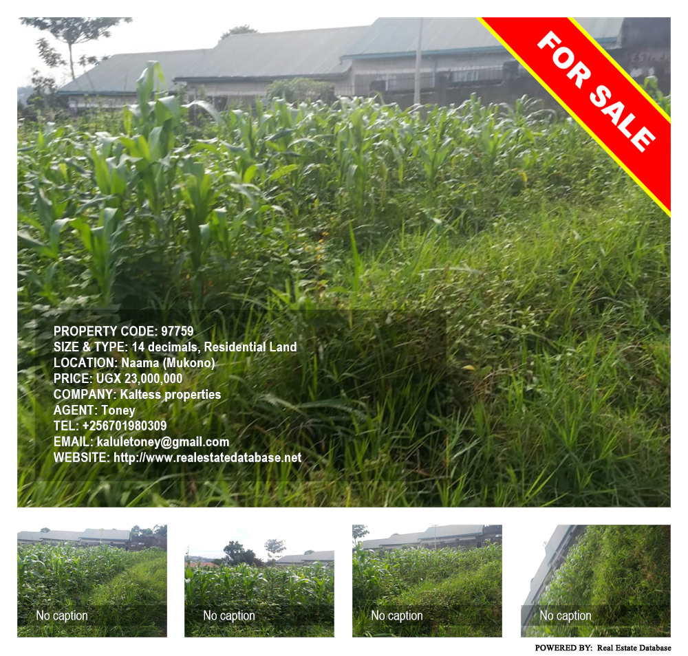 Residential Land  for sale in Naama Mukono Uganda, code: 97759