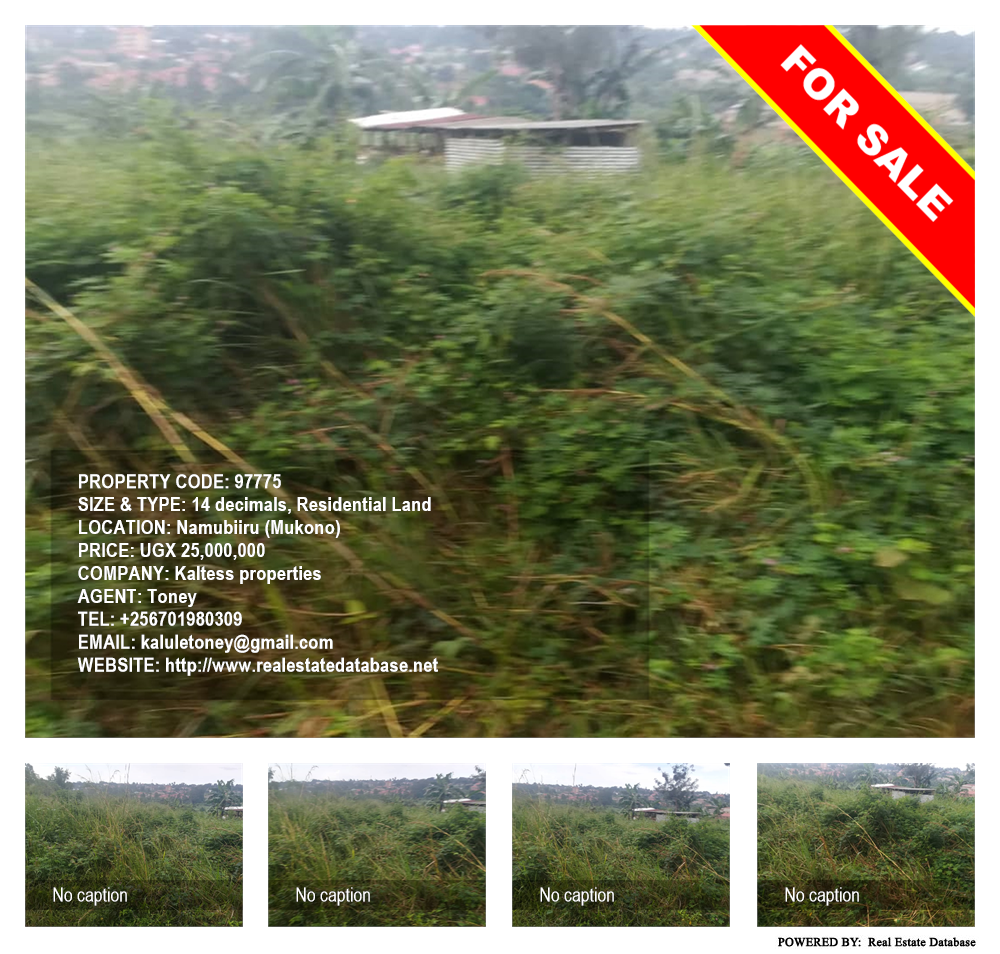 Residential Land  for sale in Namubiru Mukono Uganda, code: 97775