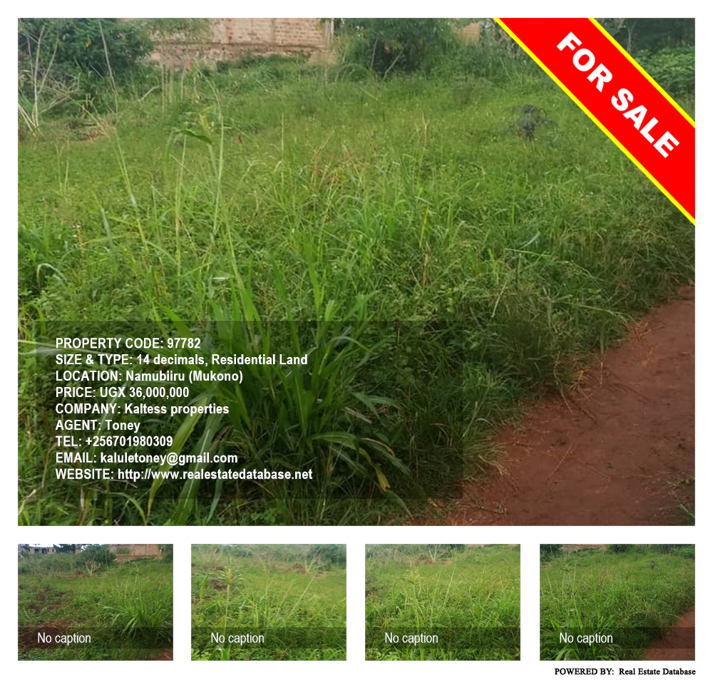 Residential Land  for sale in Namubiru Mukono Uganda, code: 97782