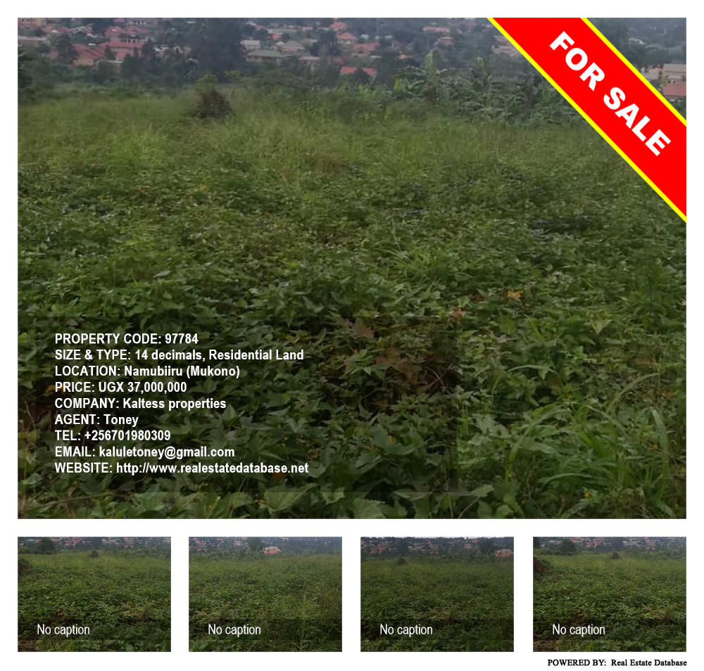 Residential Land  for sale in Namubiru Mukono Uganda, code: 97784