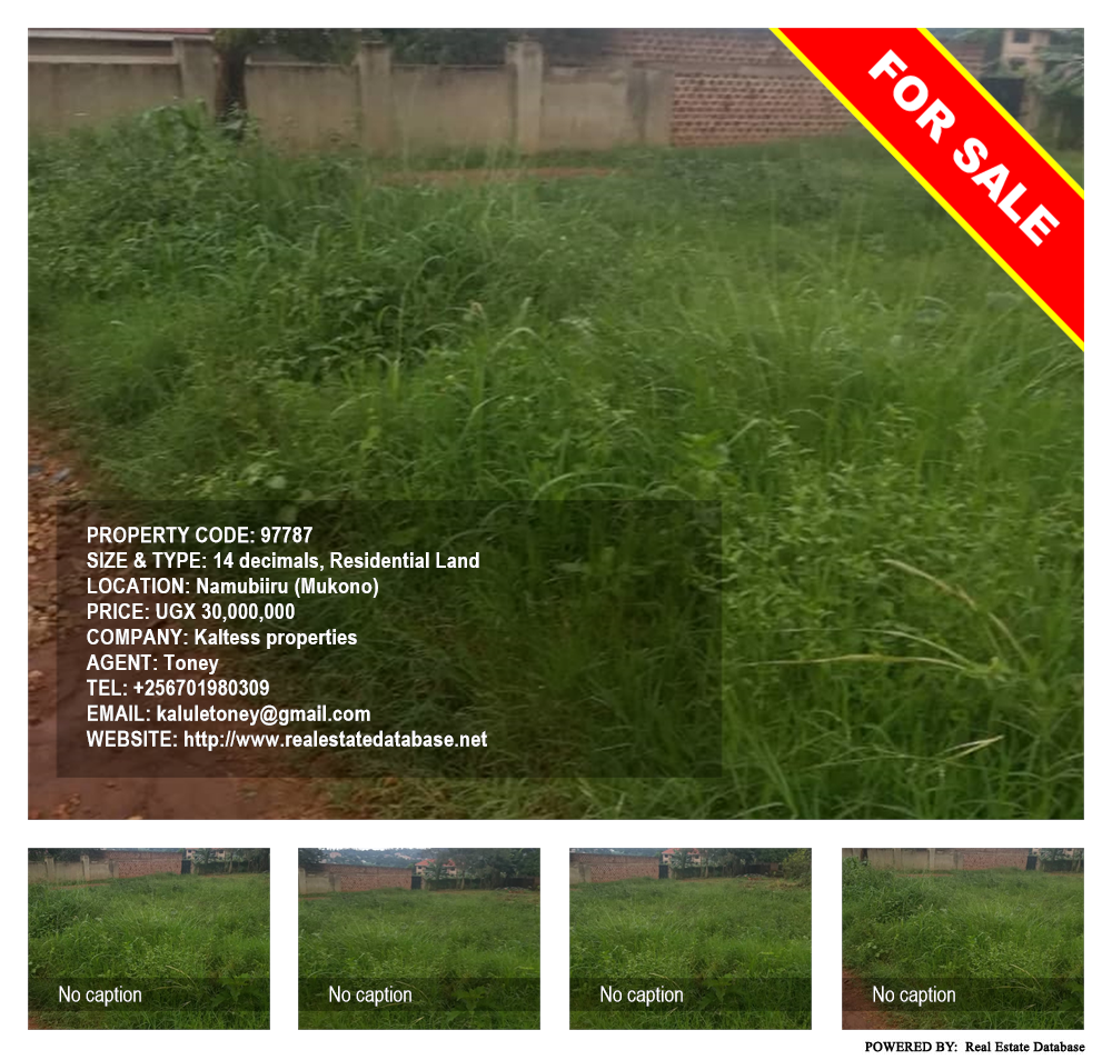 Residential Land  for sale in Namubiru Mukono Uganda, code: 97787