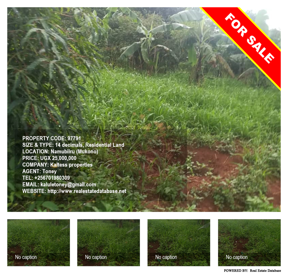 Residential Land  for sale in Namubiru Mukono Uganda, code: 97791