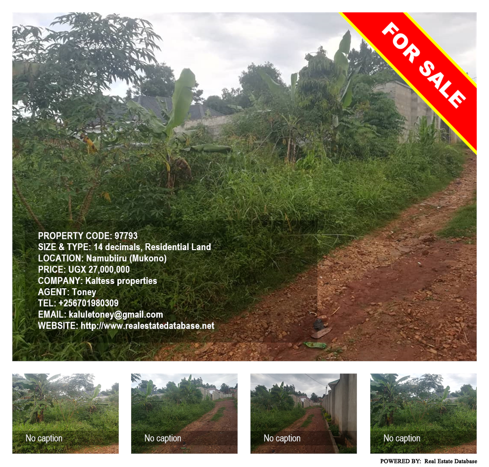 Residential Land  for sale in Namubiru Mukono Uganda, code: 97793