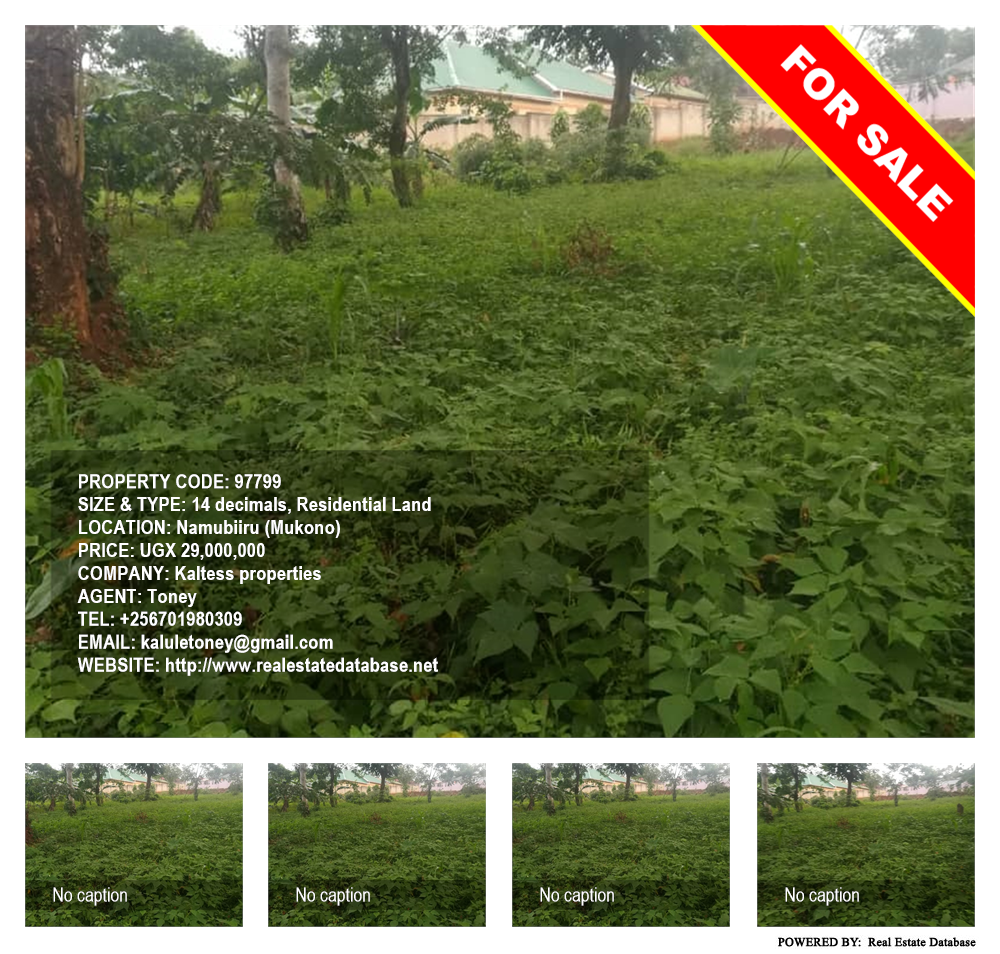 Residential Land  for sale in Namubiru Mukono Uganda, code: 97799