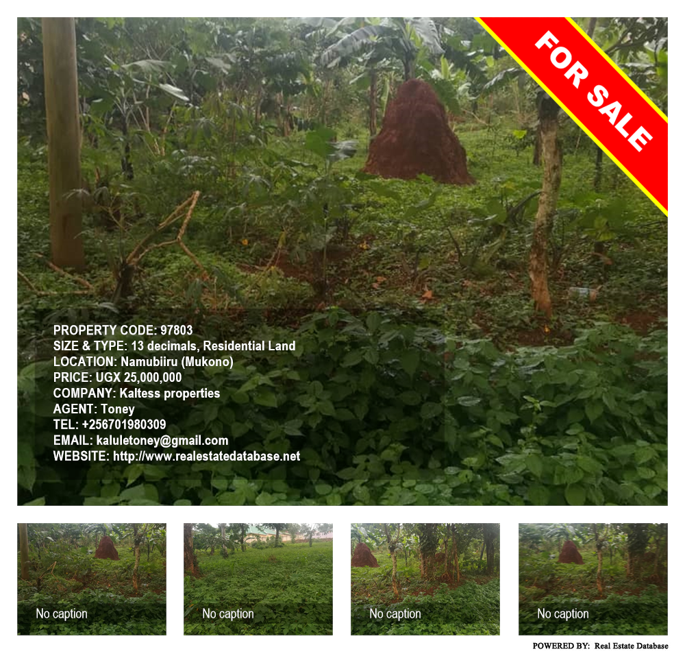 Residential Land  for sale in Namubiru Mukono Uganda, code: 97803