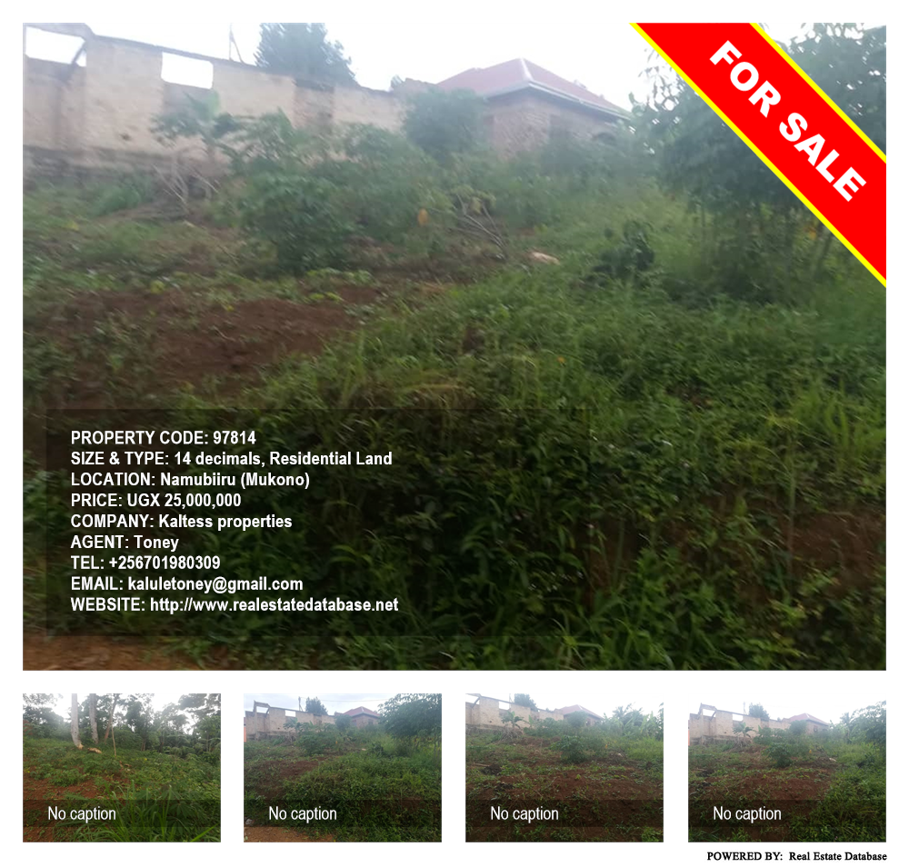 Residential Land  for sale in Namubiru Mukono Uganda, code: 97814