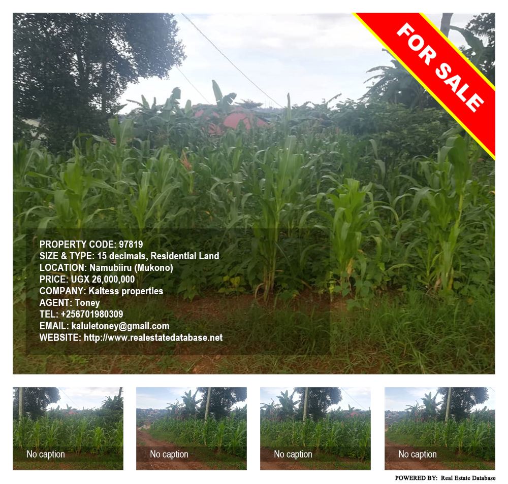 Residential Land  for sale in Namubiru Mukono Uganda, code: 97819