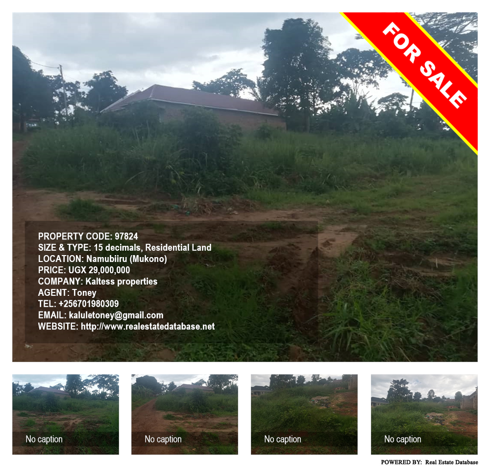 Residential Land  for sale in Namubiru Mukono Uganda, code: 97824