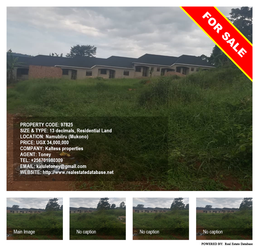 Residential Land  for sale in Namubiru Mukono Uganda, code: 97825