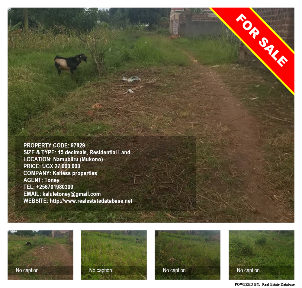 Residential Land  for sale in Namubiru Mukono Uganda, code: 97829
