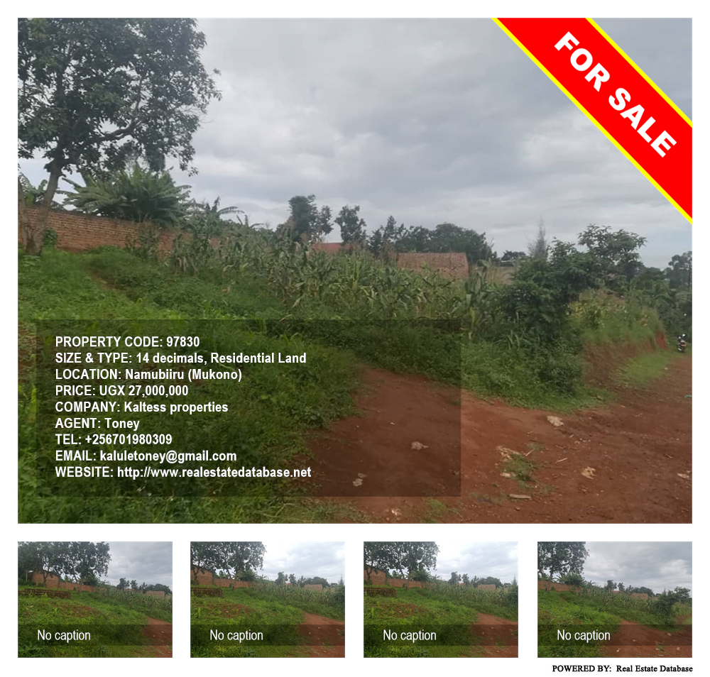 Residential Land  for sale in Namubiru Mukono Uganda, code: 97830