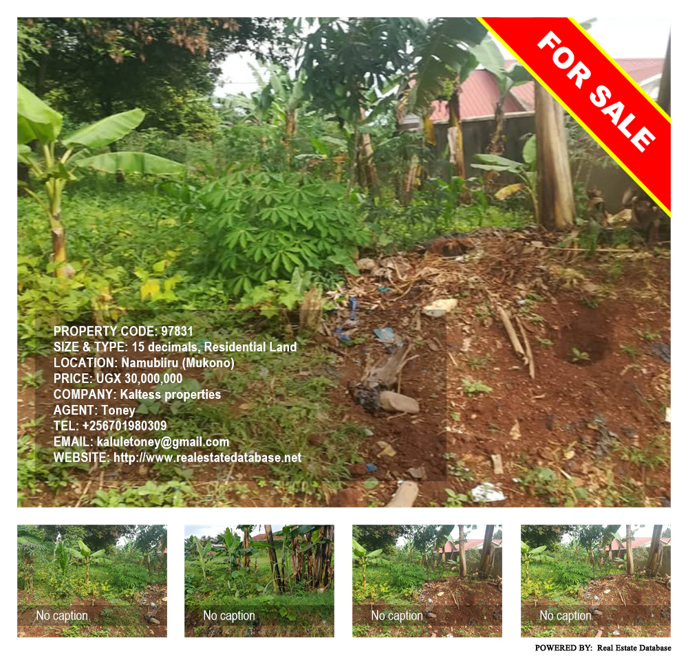 Residential Land  for sale in Namubiru Mukono Uganda, code: 97831