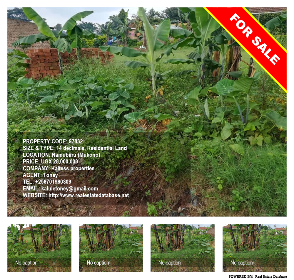 Residential Land  for sale in Namubiru Mukono Uganda, code: 97832