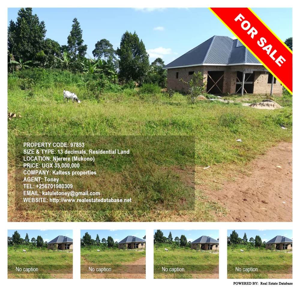 Residential Land  for sale in Njerere Mukono Uganda, code: 97853