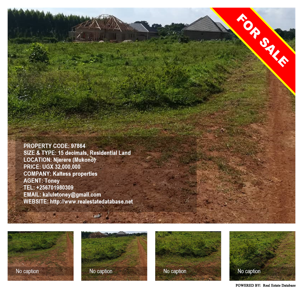 Residential Land  for sale in Njerere Mukono Uganda, code: 97864