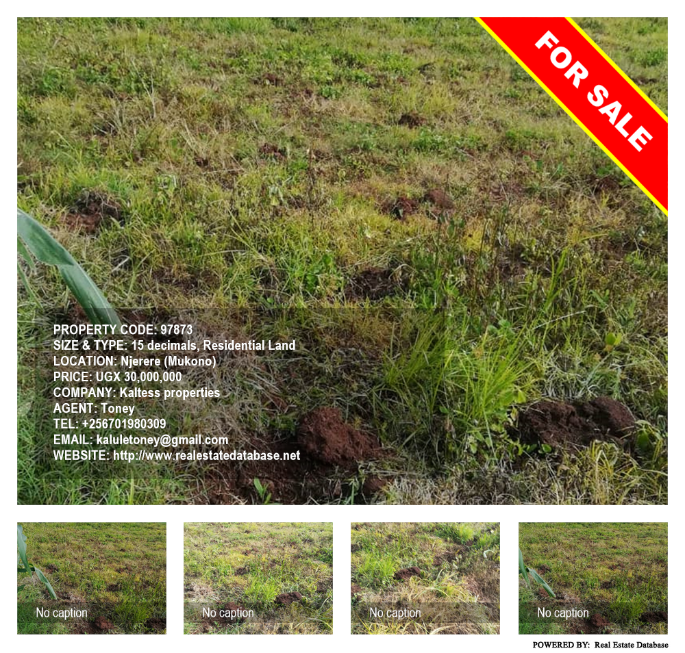 Residential Land  for sale in Njerere Mukono Uganda, code: 97873