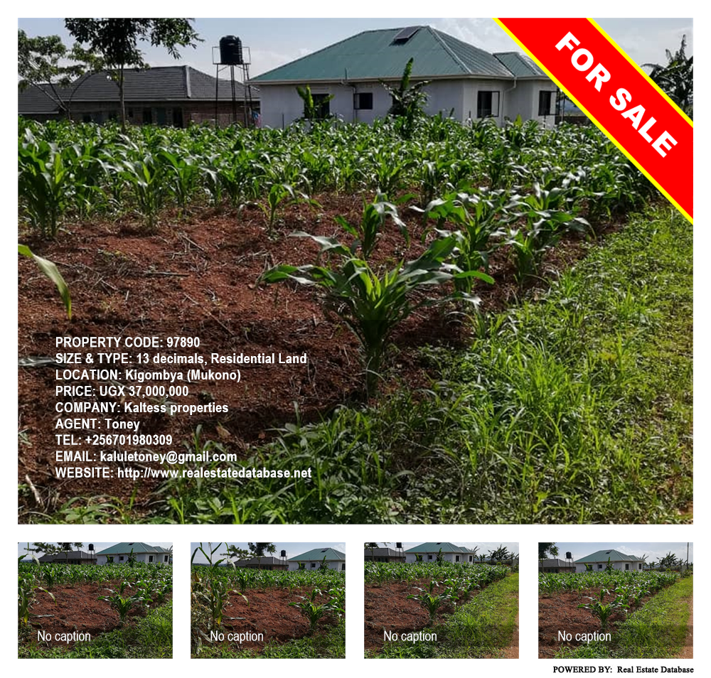 Residential Land  for sale in Kigombya Mukono Uganda, code: 97890