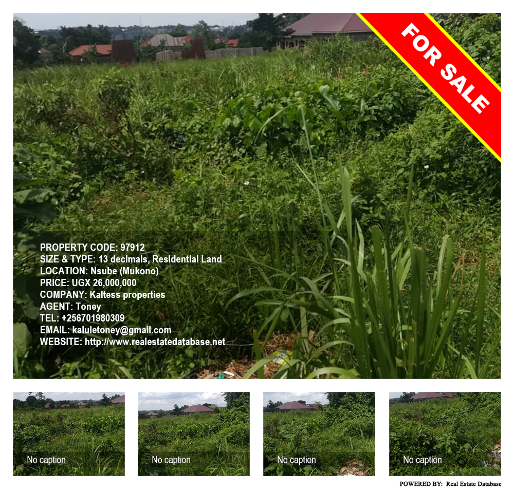 Residential Land  for sale in Nsuube Mukono Uganda, code: 97912