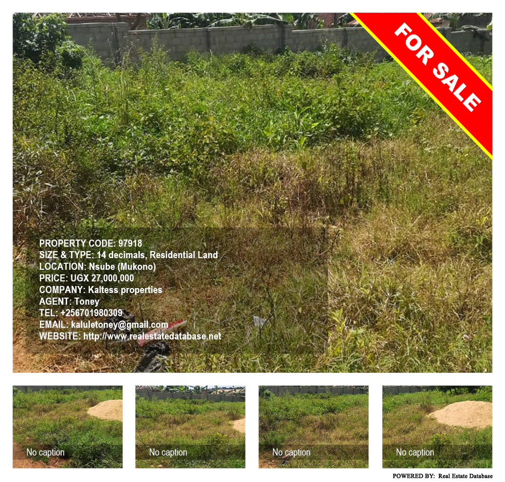 Residential Land  for sale in Nsuube Mukono Uganda, code: 97918