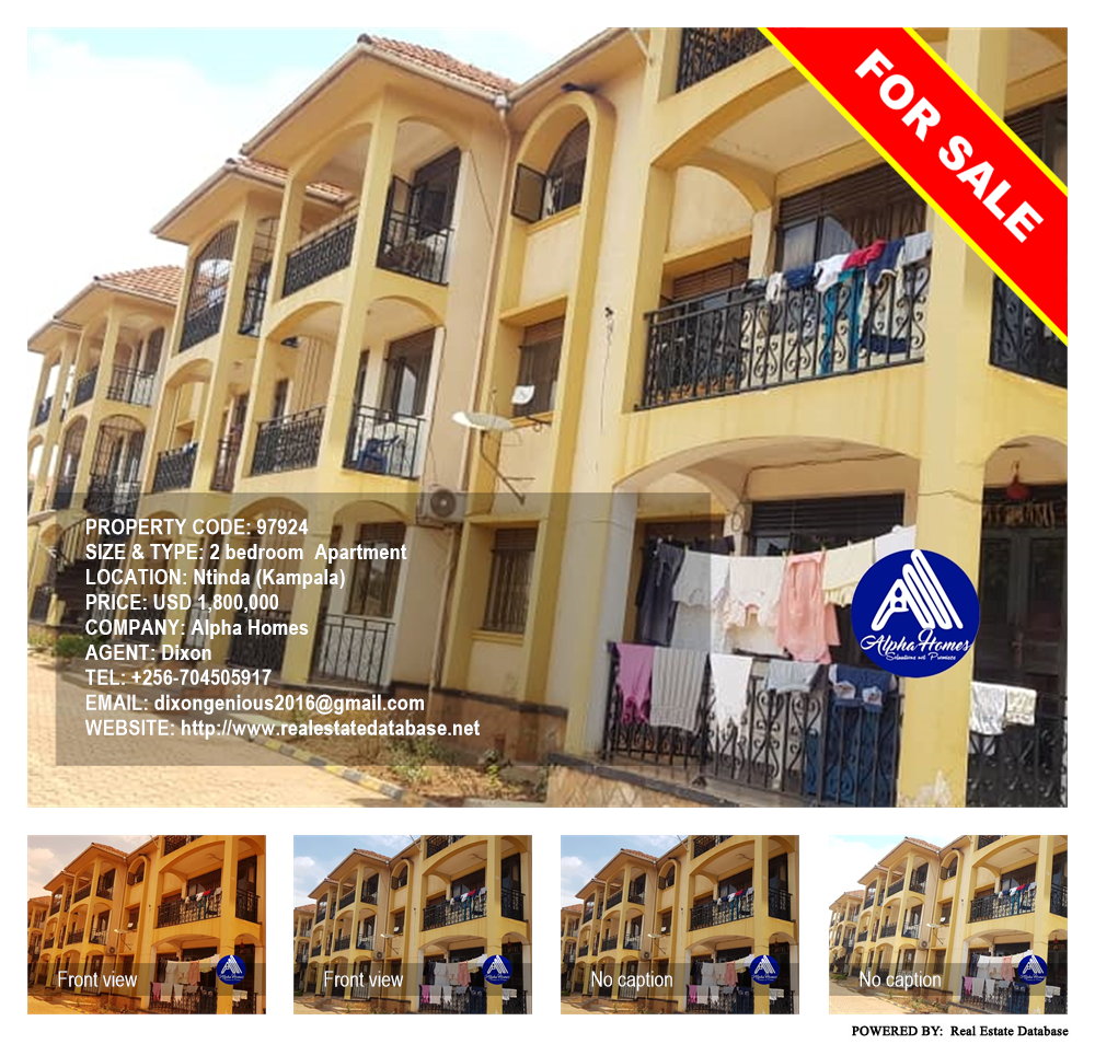 2 bedroom Apartment  for sale in Ntinda Kampala Uganda, code: 97924