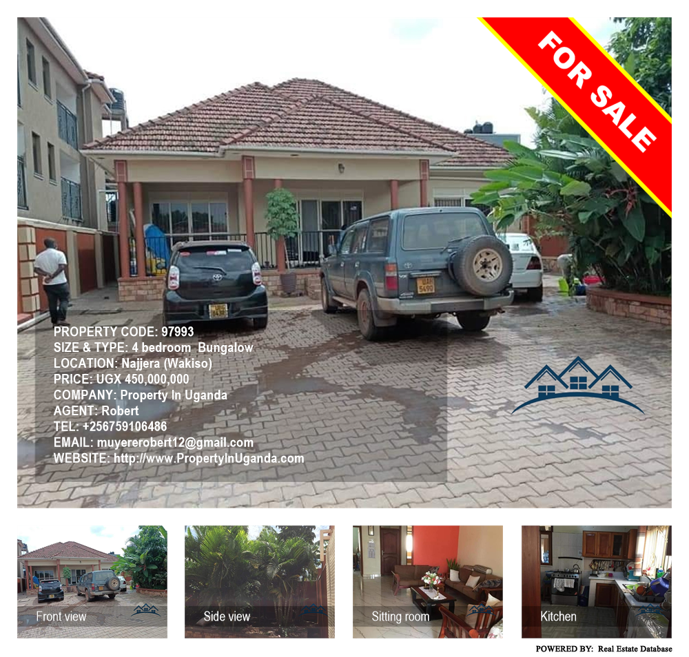 4 bedroom Bungalow  for sale in Najjera Wakiso Uganda, code: 97993