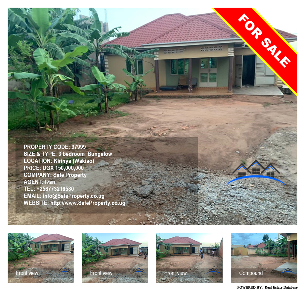 3 bedroom Bungalow  for sale in Kirinya Wakiso Uganda, code: 97999