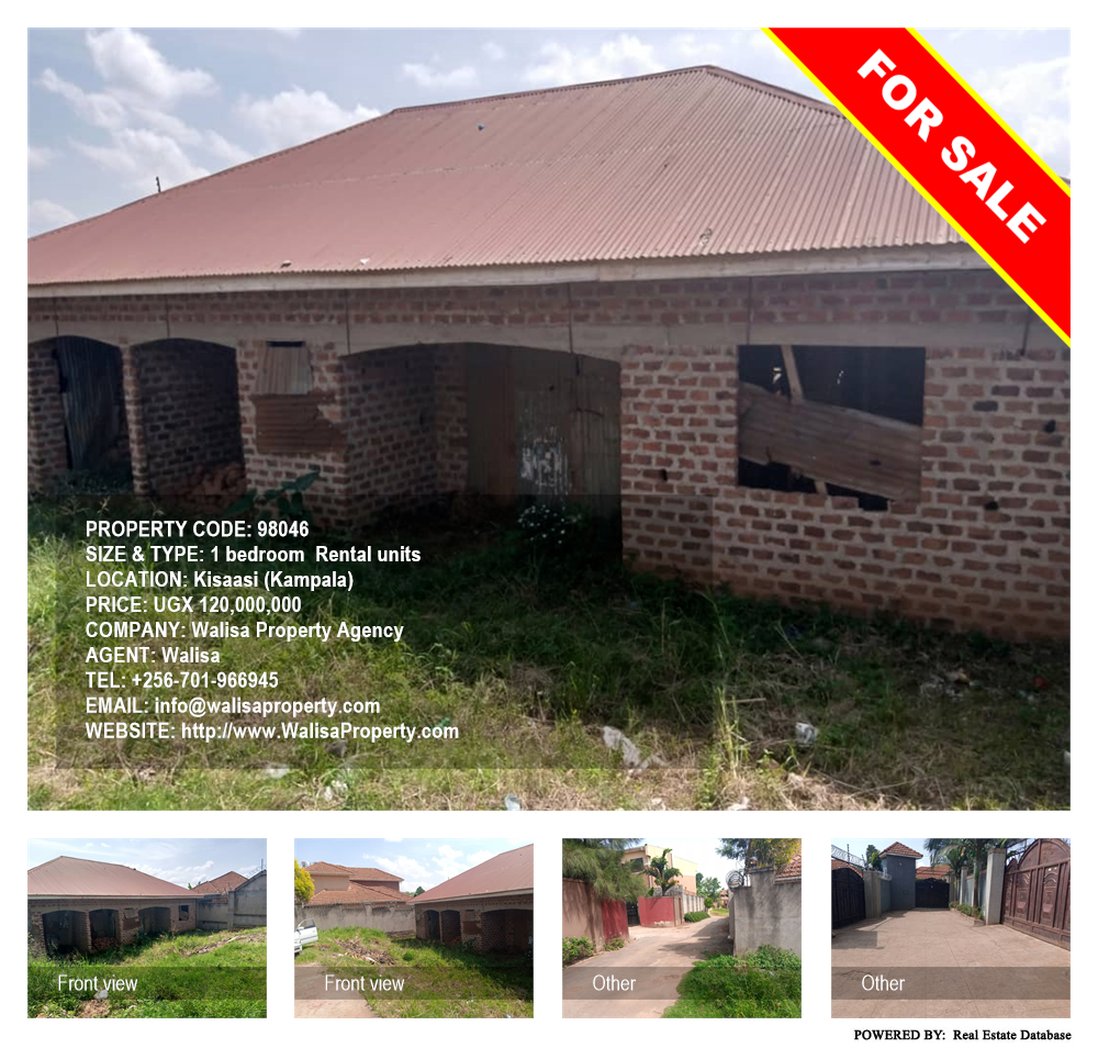 1 bedroom Rental units  for sale in Kisaasi Kampala Uganda, code: 98046