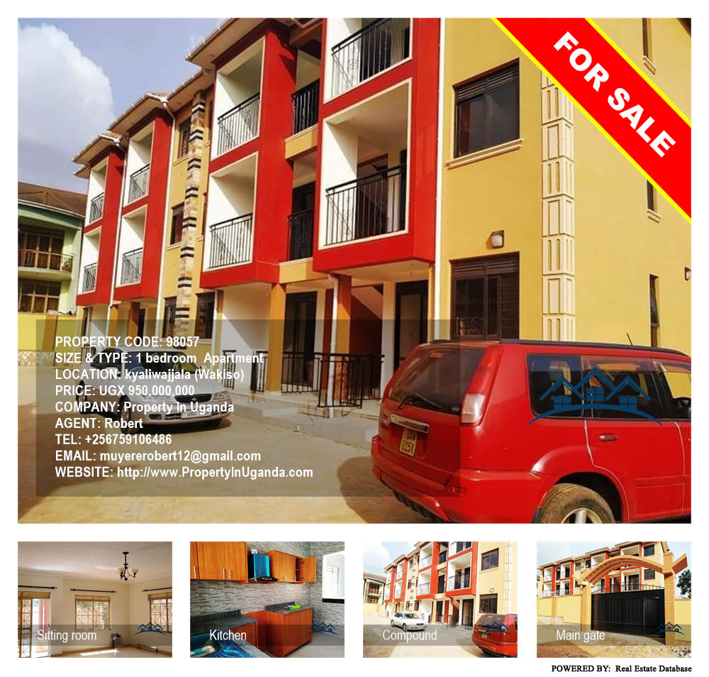 1 bedroom Apartment  for sale in Kyaliwajjala Wakiso Uganda, code: 98057