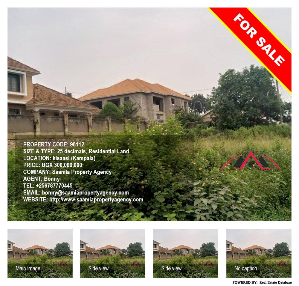Residential Land  for sale in Kisaasi Kampala Uganda, code: 98112