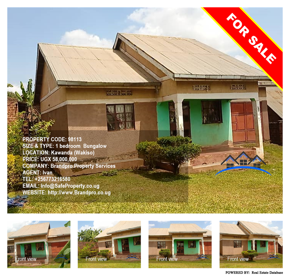 1 bedroom Bungalow  for sale in Kawanda Wakiso Uganda, code: 98113