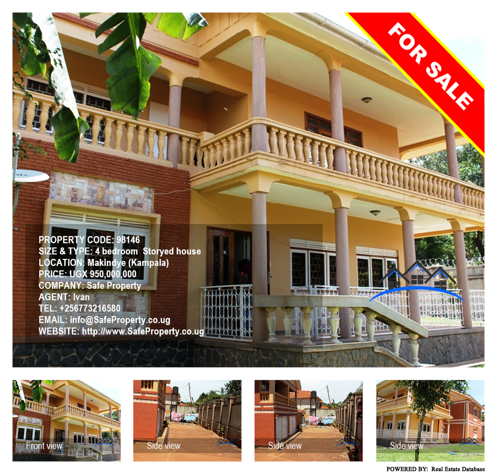 4 bedroom Storeyed house  for sale in Makindye Kampala Uganda, code: 98146