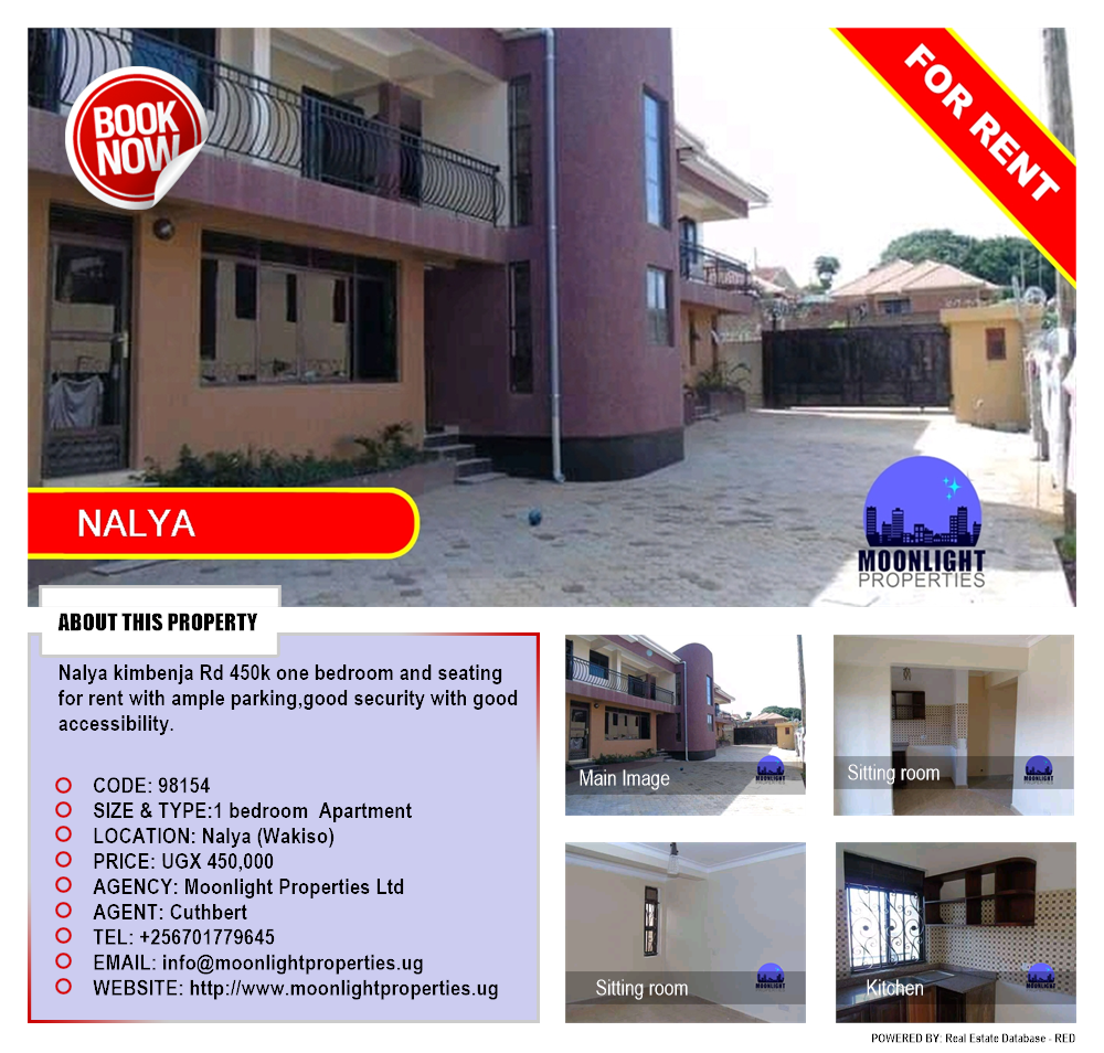 1 bedroom Apartment  for rent in Naalya Wakiso Uganda, code: 98154