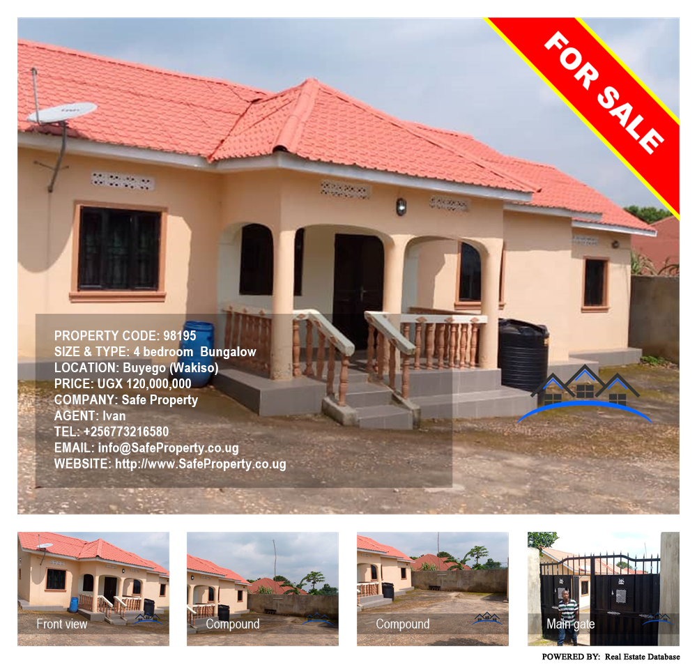 4 bedroom Bungalow  for sale in Buyego Wakiso Uganda, code: 98195