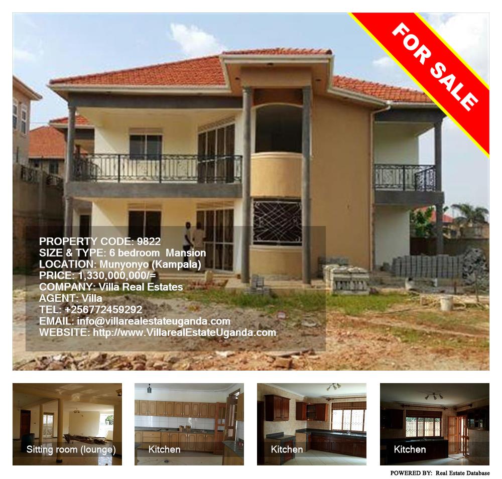 6 bedroom Mansion  for sale in Munyonyo Kampala Uganda, code: 9822