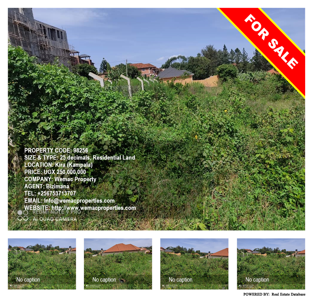 Residential Land  for sale in Kira Kampala Uganda, code: 98256